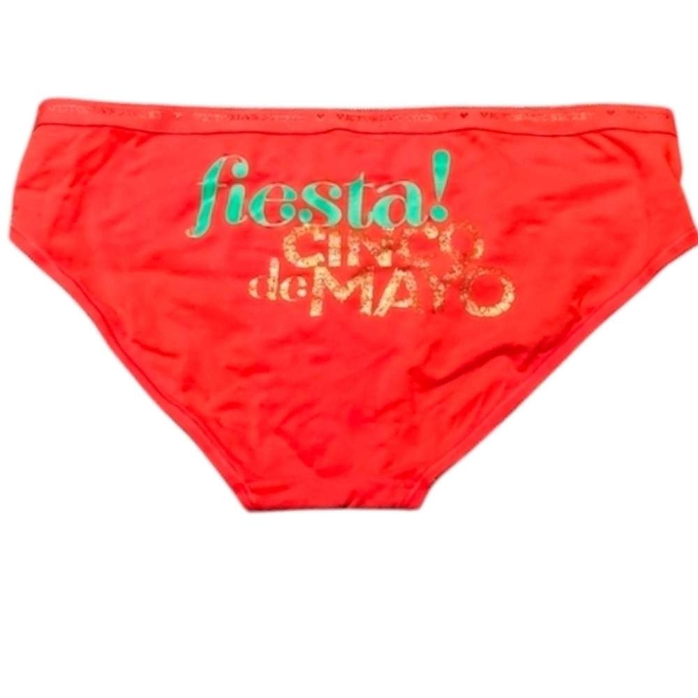 Victoria's Secret Red Cotton Cinco De Mayo Panties